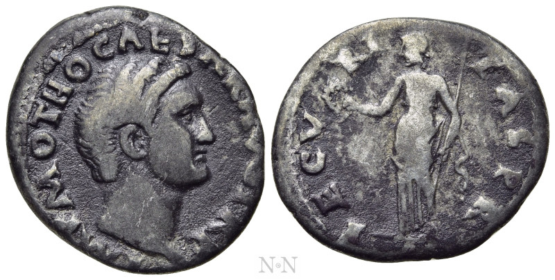 OTHO (69). Denarius. Rome. 

Obv: IMP M OTHO CAESAR AVG TR P. 
Bare head righ...
