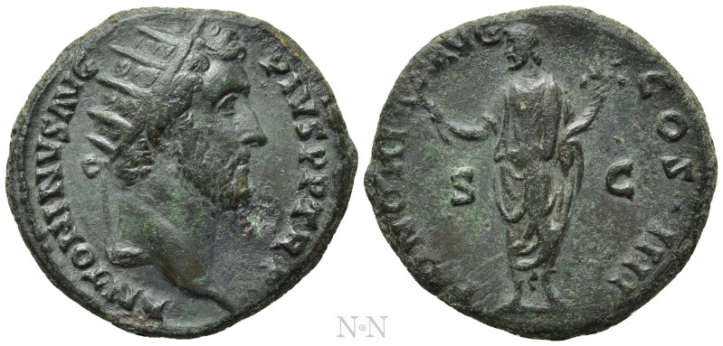 ANTONINUS PIUS (138-161). Dupondius. Rome. 

Obv: ANTONINVS AVG PIVS P P TR P....