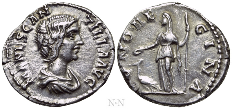 MANLIA SCANTILLA (Augusta,193). Denarius. Rome. 

Obv: MANL SCANTILLA AVG. 
D...