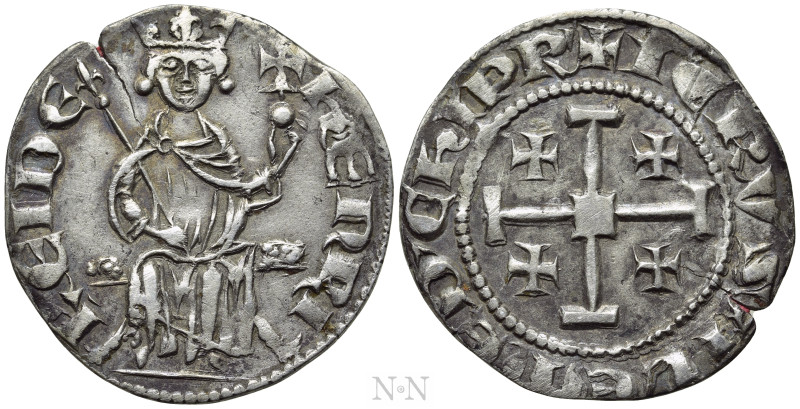 CRUSADERS. Lusignan Kingdom of Cyprus. Henry II (Second reign, 1310-1324). Gros....