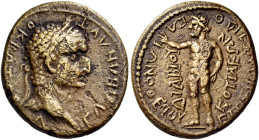 PHRYGIA. Cotiaeum. Galba, 68-69. (Bronze, 21 mm, 4.27 g, 12 h), struck under the magistrate Tiberius Claudius Aretis Philopatris, Agonothetes for life...