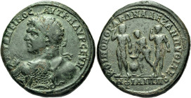 THRACE. Philippopolis. Caracalla, 198-217. Medallion of 8-12 Assaria (Bronze, 42.5 mm, 41.87 g, 6 h), c. 214/215. AYT K M AYP CEYH ANTΩNEINOC Laureate...