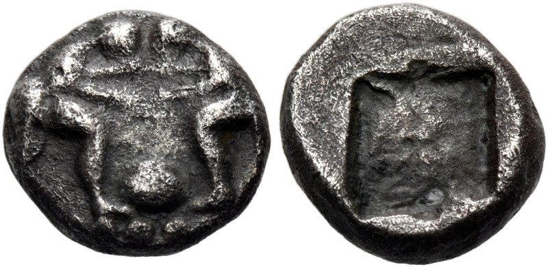 ASIA MINOR. Uncertain mint. Early-mid 5th century. Obol (Silver, 9.5 mm, 0.94 g)...