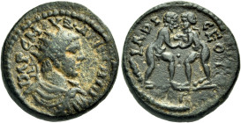 SYRIA, Seleucis and Pieria. Laodicea ad Mare. Elagabalus, 218-222. Diassarion (Bronze, 20 mm, 6.25 g, 6 h). IMP C M AVR᛫ANTONIN Radiate, draped and cu...