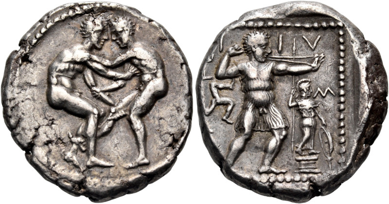 PAMPHYLIA. Aspendos. Circa 380/75-330/25 BC. Stater (Silver, 23 mm, 10.87 g, 12 ...