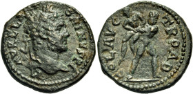 TROAS. Alexandria Troas. Caracalla, 198-217. 4 Assaria (Bronze, 23.5 mm, 7.11 g, 6 h). M AVREL A-NT-ONINVS PI Laureate head of Caracalla to right. Rev...