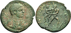 CILICIA. Tarsus. Caracalla, 198-217. Hexassarion (Bronze, 35 mm, 20.87 g, 7 h), commemorating the the Antonian, Severan and Hadrianic games, 212-217. ...