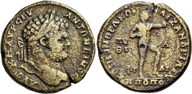 THRACE. Philippopolis. Caracalla, 198-217. Tetrassarion (Bronze, 30 mm, 16.11 g,...