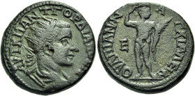 THRACE. Anchialus. Gordian III, 238-244. Pentassarion (Bronze, 28 mm, 16.43 g, 6 h). ΑΥΤ Κ Μ ΑΝΤ ΓΟΡΔΙΑΝΟC ΑΥΓ Radiate, draped and cuirassed bust of G...