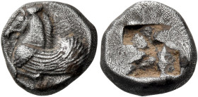 GAUL, Massalia. Circa 525-500 BC. Hemidrachm (Silver, 12 mm, 2.63 g, 5 h), Phokaian standard, 'Auriol'. Forepart of pegasos to left. Rev. Rough incuse...