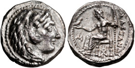KINGS OF MACEDON. Alexander III 'the Great', 336-323 BC. Hemidrachm (Silver, 13 mm, 1.92 g, 6 h), Babylon, circa 325-323. Head of Herakles to right, w...