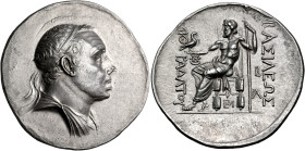KINGS OF PONTOS. Mithradates III, circa 220-200 BC. Tetradrachm (Silver, 34 mm, 16.86 g, 12 h). Diademed and draped bust of Mithradates to right. Rev....