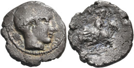 CYPRUS. Marion. Stasioikos I, circa 400-380 BC. 1/3 Stater (Silver, 16 mm, 3.03 g, 9 h). Laureate head of Apollo to right. Rev. Europa clutching the h...