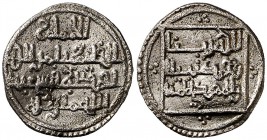 Taifas almorávides. Ahmad ibn Qasi. Mértola. Quirate. (V. 1917). 0,86 g. Buen ejemplar. Muy rara. MBC+.