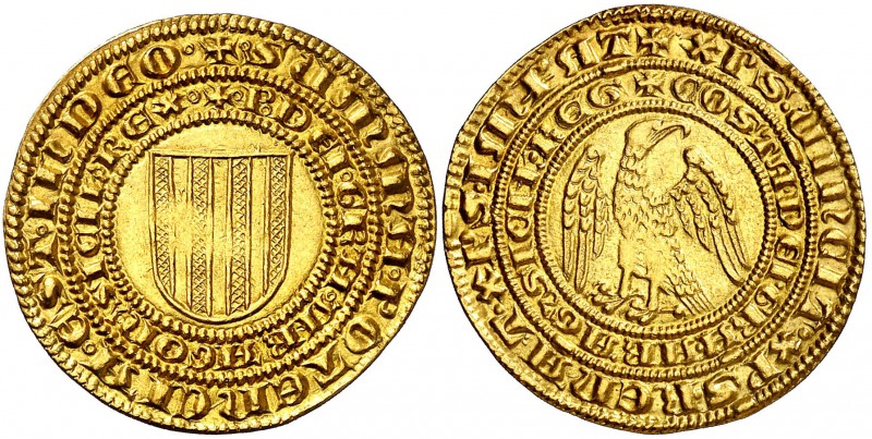 Pere II (1276-1285). Sicília. Agostar. (Cru.V.S. 324.3) (Cru.C.G. 2140b) (MIR. 1...