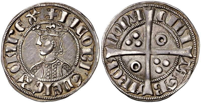 Jaume II (1291-1327). Barcelona. Croat. (Cru.V.S. 334.1) (Cru.C.G. 2151a) (AN. 1...