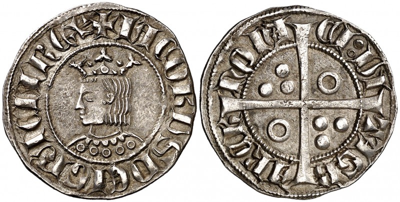 Jaume II (1291-1327). Barcelona. Croat. (Cru.V.S. 337.1) (Cru.C.G. 2154a). 3,28 ...
