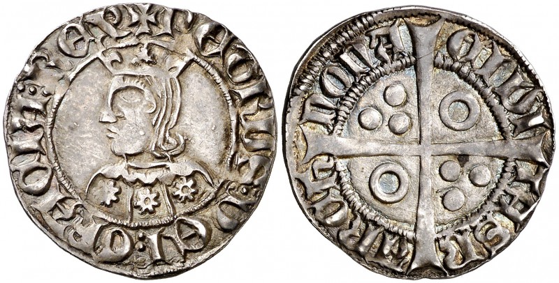 Pere III (1336-1387). Barcelona. Croat. (Cru.V.S. 415) (Badia 268, mismo ejempla...