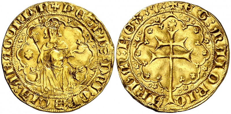 Pere III (1336-1387). Mallorca. Ral d'or. (Cru.V.S. 430) (Cru.C.G. 2244). 3,86 g...