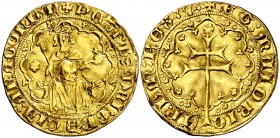 Pere III (1336-1387). Mallorca. Ral d'or. (Cru.V.S. 430) (Cru.C.G. 2244). 3,86 g. Bella. Ex Áureo 27/06/1991, nº 266. Rara y más así. EBC-.