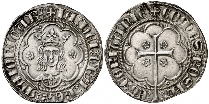 Jaume III de Mallorca (1324-1343). Mallorca. Ral. (Cru.V.S. 555) (Cru.C.G. 2522)...