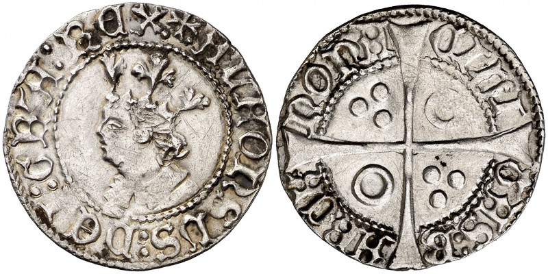Alfons IV (1416-1458). Barcelona. Croat. (Cru.V.S. falta) (Badia 479) (Cru.C.G. ...