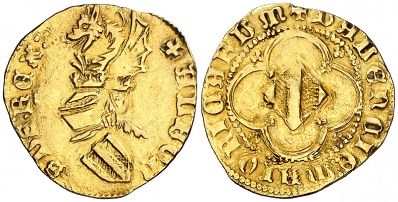 Alfons IV (1416-1458). València. Mig timbre. (Cru.V.S. 861) (Cru.C.G. 2906). 1,2...