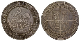 Edward VI 1552 silver Crown mm tun