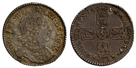 William III 1696 'fine work' silver pattern Sixpence