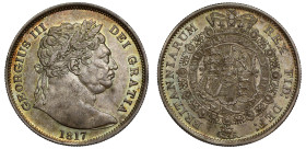George III 1817 silver Halfcrown