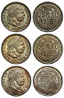George III silver Shillings (3) 1816 1817 1819