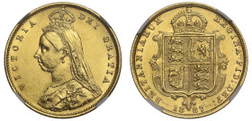 MS61 | Victoria 1887 Half Sovereign