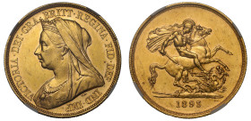 MS61 | Victoria 1893 gold Five Pounds