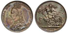 Victoria 1888 silver Crown | AU DETAILS