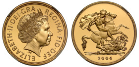 PF70 UCAM | Elizabeth II 2004 gold proof Five Pounds