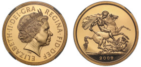 PF69 UCAM | Elizabeth II 2009 gold proof Five Pounds