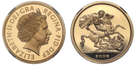 PF70 UCAM | Elizabeth II 2009 gold proof Five Pounds