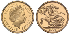 PF70 UCAM | Elizabeth II 2003 gold proof Two Pounds