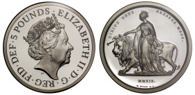 PF69 UCAM | Elizabeth II 2019 2oz silver proof 'Una and the Lion'