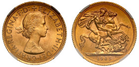 MS65 | Elizabeth II 1965 gold Sovereign