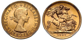 MS65 | Elizabeth II 1967 gold Sovereign