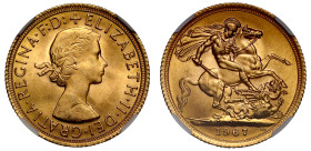 MS64 | Elizabeth II 1967 gold Sovereign