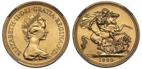 MS64 | Elizabeth II 1980 gold Sovereign