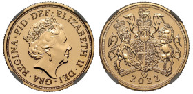 MS69 DPL | Elizabeth II 2022 gold Sovereign Platinum Jubilee