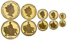 PF69-70 UCAM | Alderney Elizabeth II 2019 'Una and the Lion' gold proof 5-coin Set