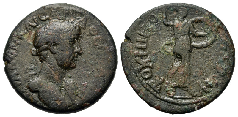 Hadrian (117-138). Thessaly, Koinon of Thessaly. Æ Diassarion (21,3mm, 4.4g). Ul...