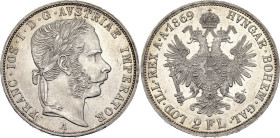Austria 2 Florin 1869 A