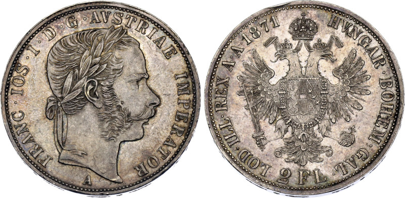 KM# 2232, N# 33527; Silver; Franz Joseph I; Mint Vienna 102384 pcs; AUNC with mi...