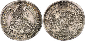 Hungary 1/2 Taler 1697 KB