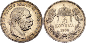 Hungary 5 Korona 1908 KB
